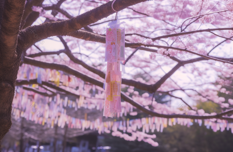 风铃粉红色的樱花花瓣平安健康实拍摄影图,高清,摄影图,摄影图片,图片大全,摄影图免费下载